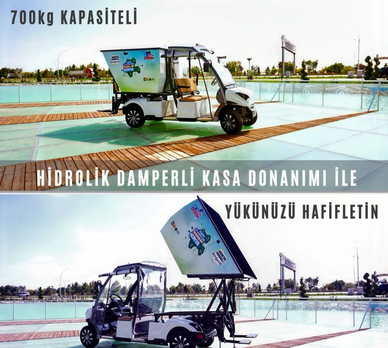 M2 ELEKTİRİKLİ ÇÖP TAŞIMA ARACI